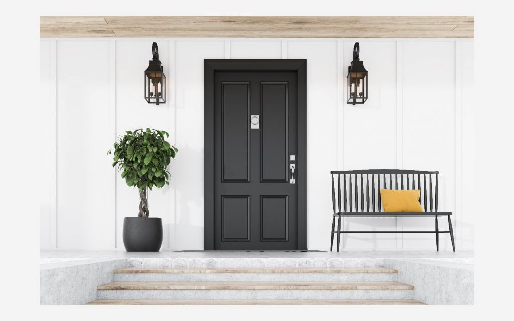 Picture of front door that adds curb appeal to home