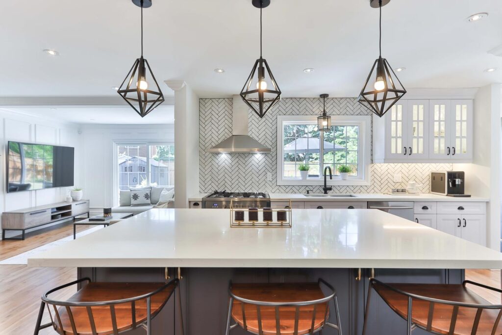 A clean and decluttered kitchen